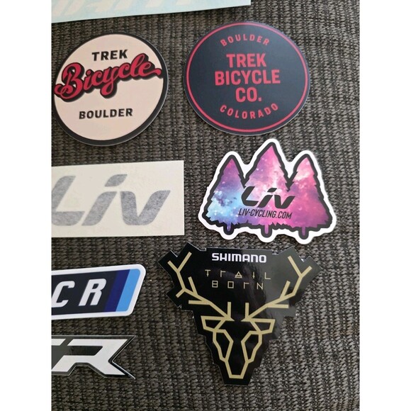 10x Biking Cycling Outdoor Stickers Mixed Lot Liv Shimano XTR Trek Boulder Giant - Picture 2 of 6